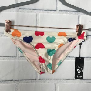 NWT Wildfox Swim Vintage 60's Rainbow Hearts Bikini Bottoms - Choose Size