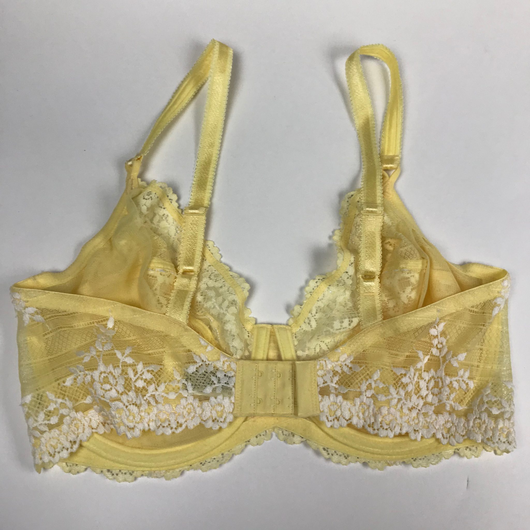 Nwot Wacoal Embrace Lace Rare Yellow Underwire Bra 65191 Size 38dd Apex Jewelry 