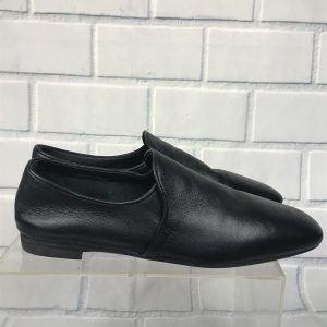 NWOB Aquatalia Revy Soft Nappa Loafer Slip On Flats Black Women 7.5